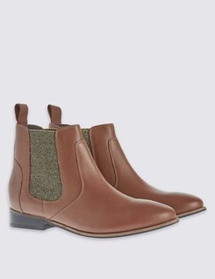 Kids&#39; Leather Chelsea Ankle Boots